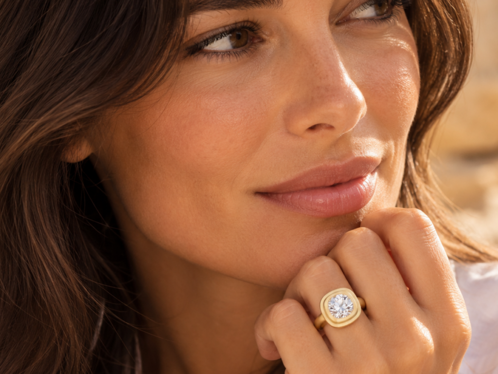 bague or jaune 18 carats